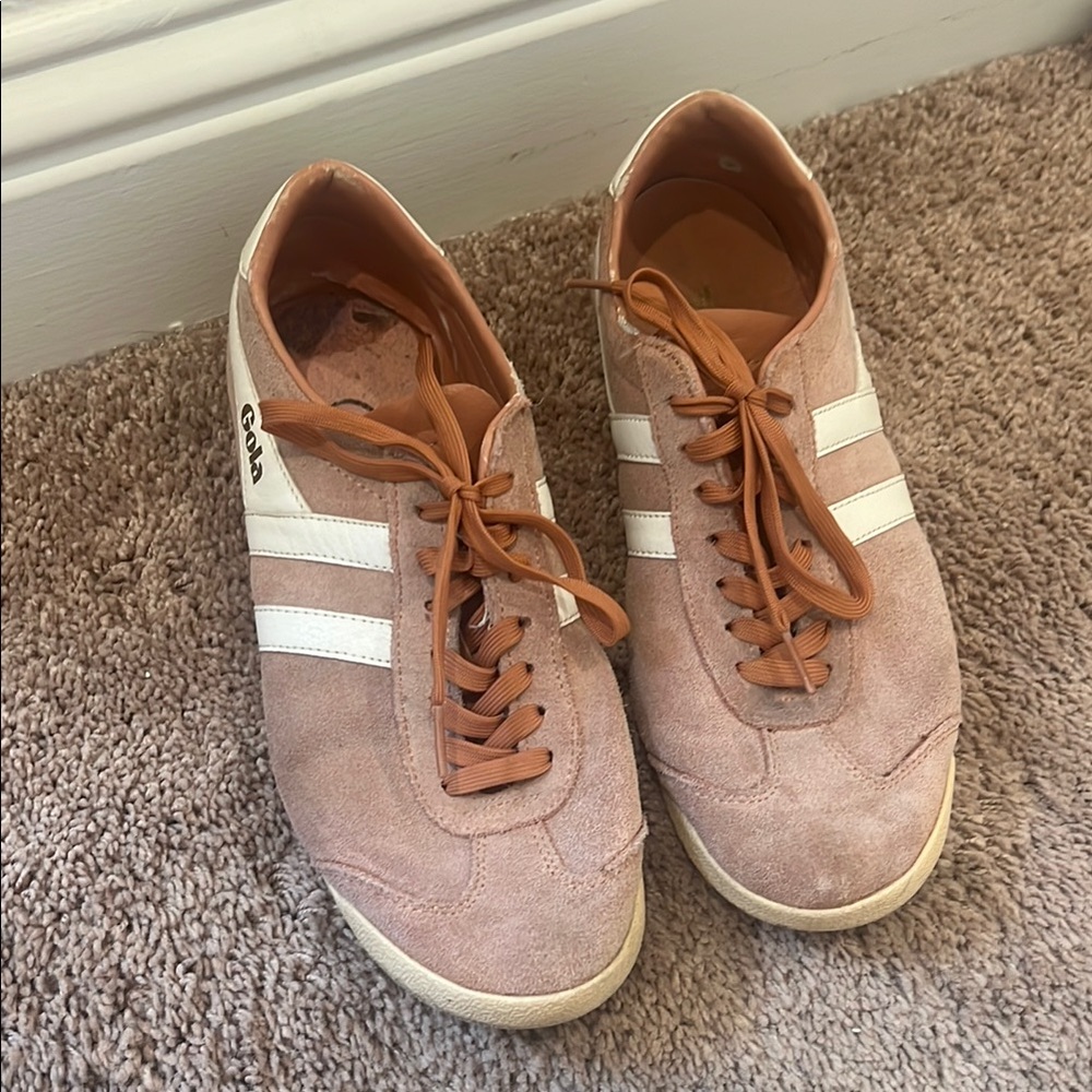 Gola Blush and White Casual Sneakers
